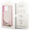 Miniatyrbild 8 av 8: Guess iPhone 14 Pro Max Mobilskal Liquid Glitter - Rosa