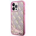 Miniatyrbild 2 av 8: Guess iPhone 14 Pro Max Mobilskal Liquid Glitter - Rosa