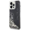 Miniatyrbild 2 av 8: Guess iPhone 14 Pro Max Mobilskal Liquid Glitter Marble - Svart