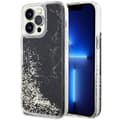 Miniatyrbild 1 av 8: Guess iPhone 14 Pro Max Mobilskal Liquid Glitter Marble - Svart
