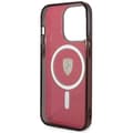 Miniatyrbild 7 av 8: Ferrari iPhone 14 Pro Max Mobilskal Magsafe Translucent - Röd
