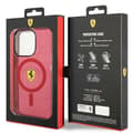 Miniatyrbild 8 av 8: Ferrari iPhone 14 Pro Max Mobilskal Magsafe Translucent - Röd