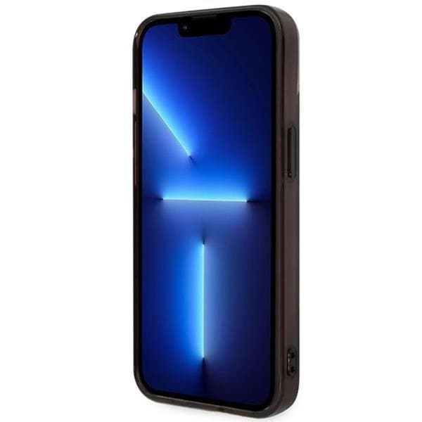 BMW iPhone 14 Mobilskal IML Tricolor Stripe - Svart