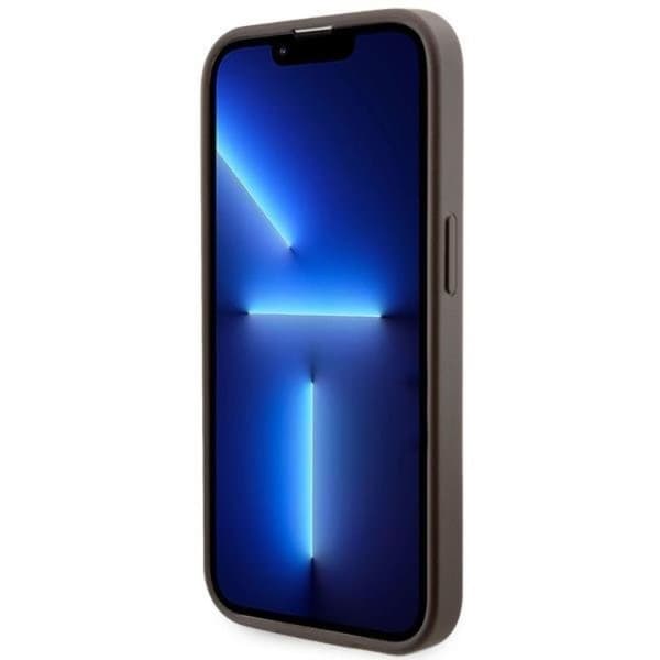 Guess iPhone 14 Pro Mobilskal MagSafe GCube Stripes - Brun