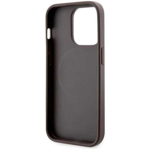Guess iPhone 14 Pro Mobilskal MagSafe GCube Stripes - Brun