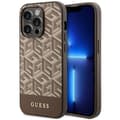 Miniatyrbild 1 av 8: Guess iPhone 14 Pro Mobilskal MagSafe GCube Stripes - Brun