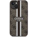 Miniatyrbild 3 av 8: Guess iPhone 14 Plus Mobilskal MagSafe Printed Stripes Brun