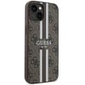 Miniatyrbild 4 av 8: Guess iPhone 14 Plus Mobilskal MagSafe Printed Stripes Brun
