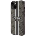 Miniatyrbild 2 av 8: Guess iPhone 14 Plus Mobilskal MagSafe Printed Stripes Brun