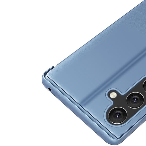 Galaxy A22 4G Mobilfodral Clear View - Blå