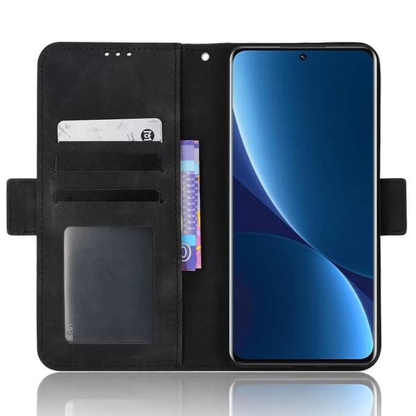 Xiaomi 12 Pro Plånboksfodral - Svart
