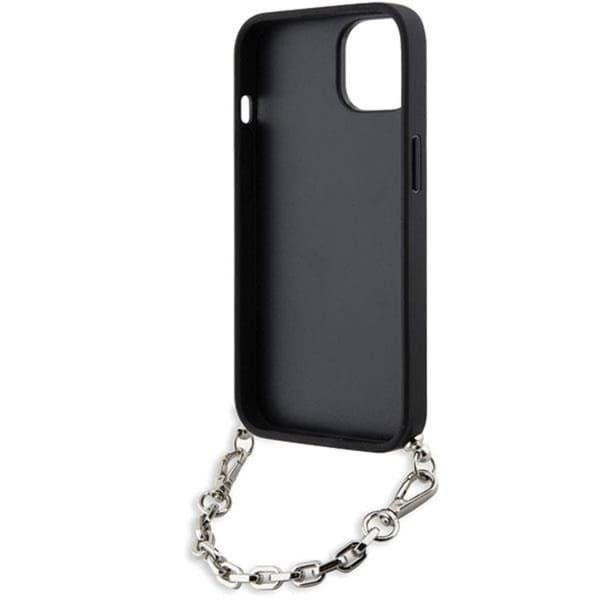 KARL LAGERFELD iPhone 14 Mobilskal Saffiano Monogram Chain