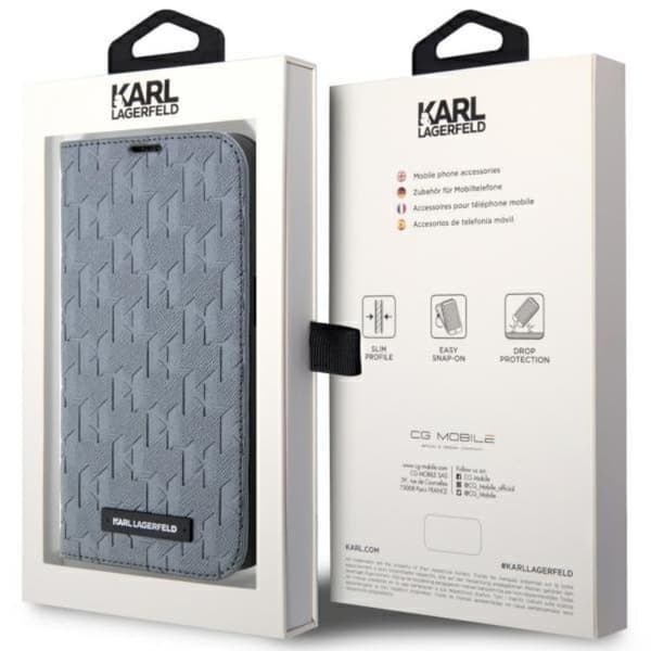 Karl Lagerfeld iPhone 14 Plånboksfodral Saffiano Monogram