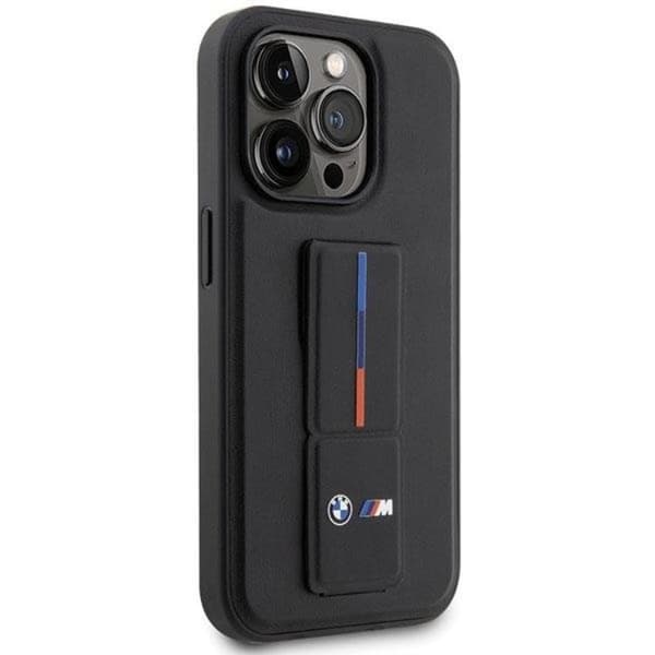 BMW iPhone 14 Pro Mobilskal Grip Hot Stamp - Svart
