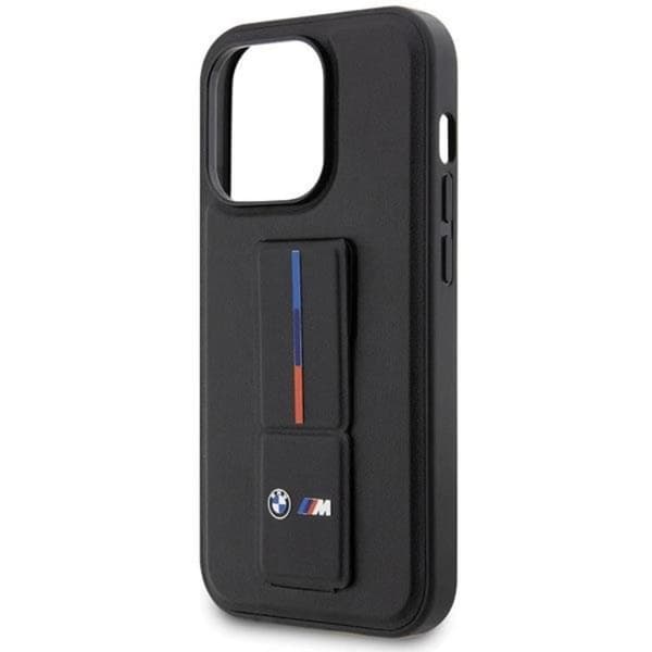 BMW iPhone 14 Pro Mobilskal Grip Hot Stamp - Svart