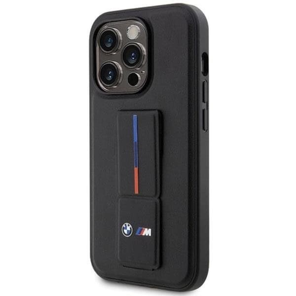 BMW iPhone 14 Pro Mobilskal Grip Hot Stamp - Svart