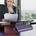 Miniatyrbild 7 av 10: Puloka iPhone 14 Pro Max Plånboksfodral Magsafe 2in1 - Lila