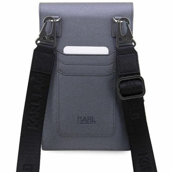 Karl Lagerfeld Halsbandsfodral Saffiano Karl & Choupette - Silver