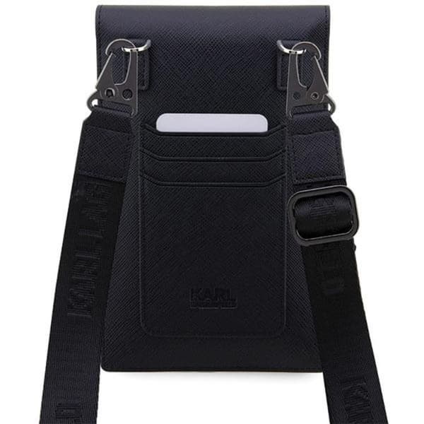 Karl Lagerfeld Halsbandsfodral Saffiano Karl & Choupette - Svart