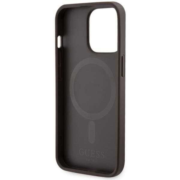 Guess iPhone 13 Pro Max Mobilskal MagSafe Printed Stripes - Brun