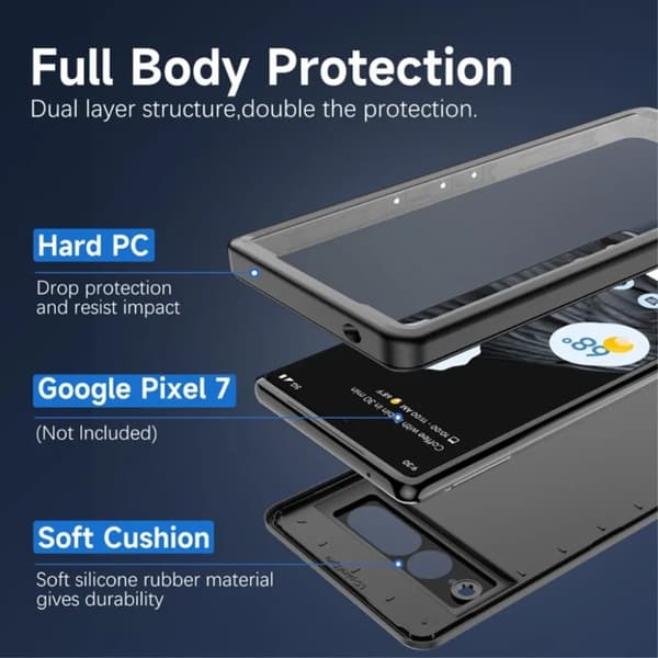 REDPEPPER Google Pixel 7 Pro Mobilskal med Ram - Svart