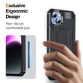 Miniatyrbild 4 av 8: iPhone 14 Plus Mobilskal Kickstand Shockproof - Svart