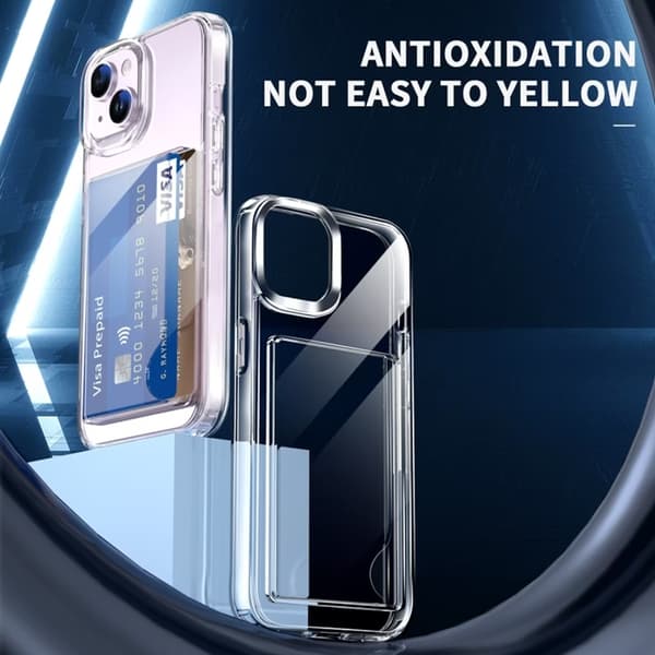 iPhone XS Max Mobilskal Korthållare Hybrid Acrylic - Clear