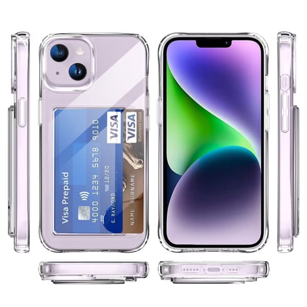 iPhone XS Max Mobilskal Korthållare Hybrid Acrylic - Clear