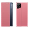 Miniatyrbild 1 av 6: Galaxy A22 4G Mobilfodral Sleep Smart Window - Rosa