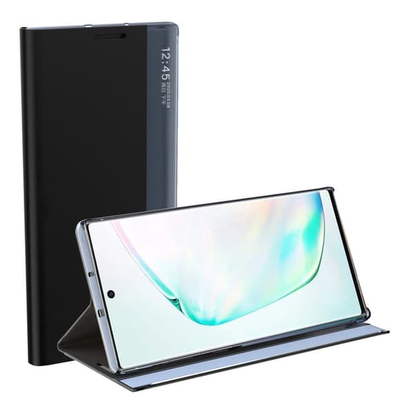 Galaxy A22 5G Mobilfodral Sleep Smart Window - Blå