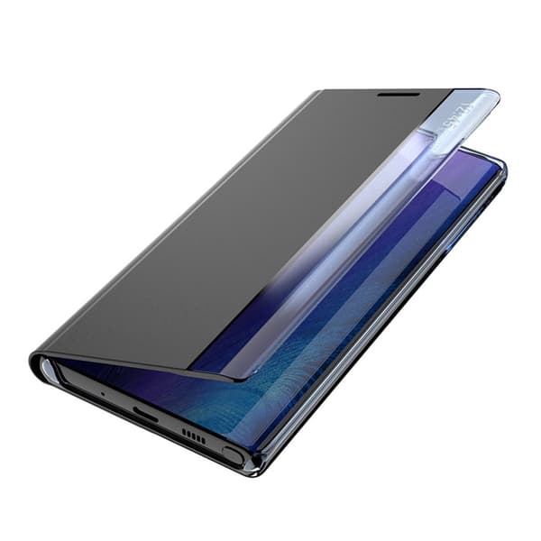 Galaxy A22 5G Mobilfodral Sleep Smart Window - Blå