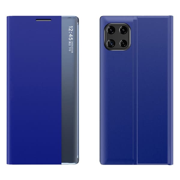 Galaxy A22 5G Mobilfodral Sleep Smart Window - Blå
