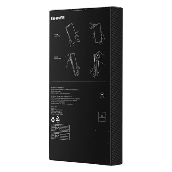 Baseus iPhone 14 Pro Mobilskal MagSafe Synthetic Fiber - Svart