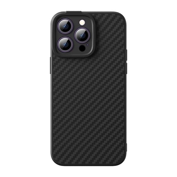 Baseus iPhone 14 Pro Mobilskal MagSafe Synthetic Fiber - Svart