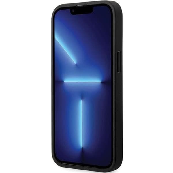 BMW iPhone 13 Pro Mobilskal Läder Carbon - Svart