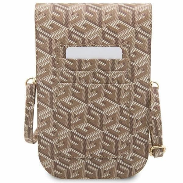 Guess Halsbandsfodral GCube Stripe - Brun