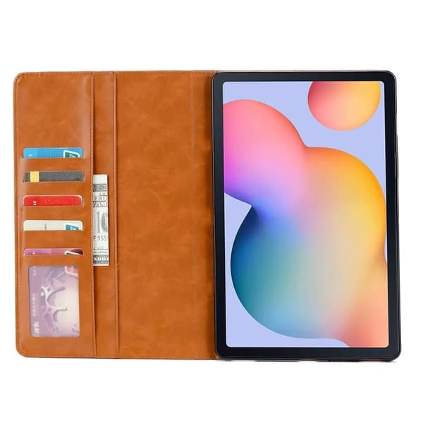 Galaxy Tab S6 Lite 10.4 Plånboksfodral - Brun