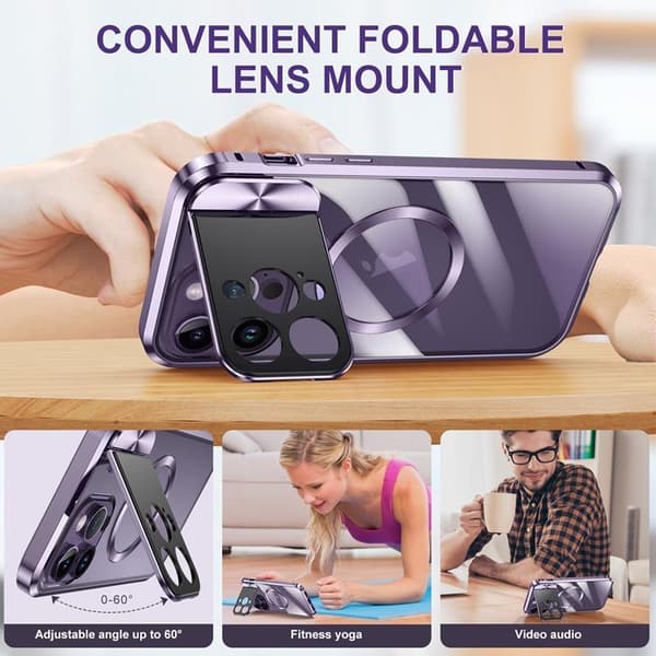 BOOM iPhone 14 Pro Max Mobilskal Magsafe Metall Frame - Guld