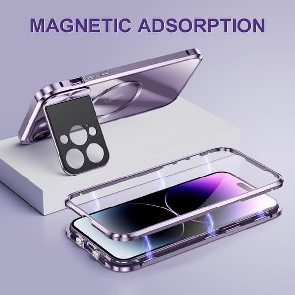 BOOM iPhone 14 Pro Max Mobilskal Magsafe Metall Frame - Guld