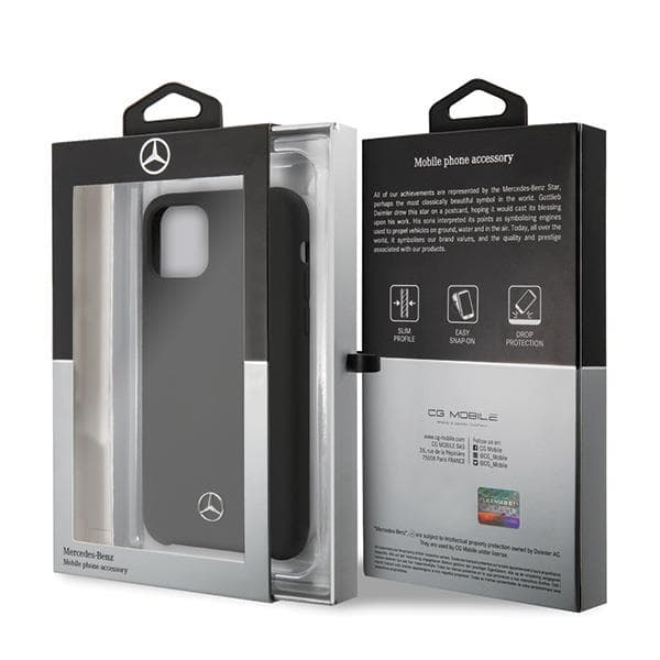 Mercedes iPhone 11 Pro Mobilskal Silikon Line - svart