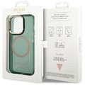 Miniatyrbild 8 av 8: Guess iPhone 14 Pro Mobilskal Magsafe Guld Outline - Khaki