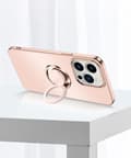 Miniatyrbild 5 av 8: iPhone 14 Pro Mobilskal Ringhållare Electroplating Kickstand - Lila