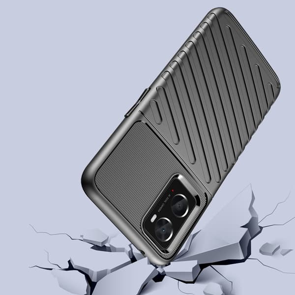 Realme 9i/Oppo A76/A36 Mobilskal Thunder Armored - Svart