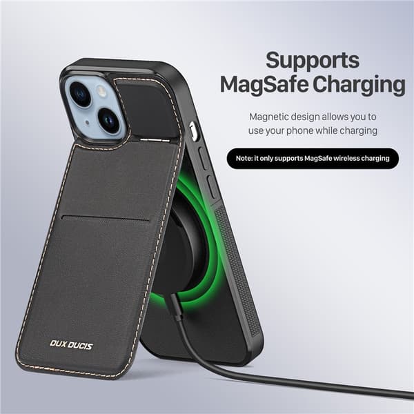 Dux Ducis iPhone 14 Plus Mobilskal Magsafe Korthållare Rafi
