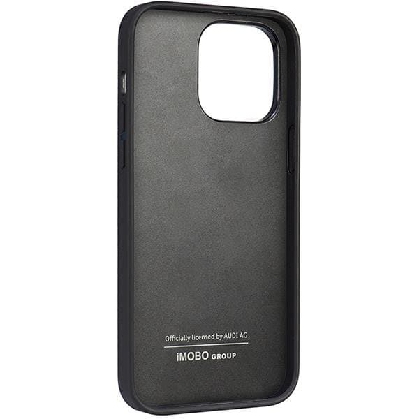 Audi iPhone 14 Pro Max Mobilskal Synthetic Läder - Svart