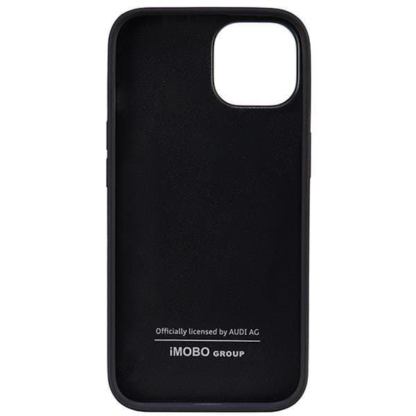Audi iPhone 14 Mobilskal Synthetic Läder - Svart