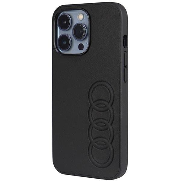 Audi iPhone 13 Pro/13 Mobilskal Synthetic Läder - Svart
