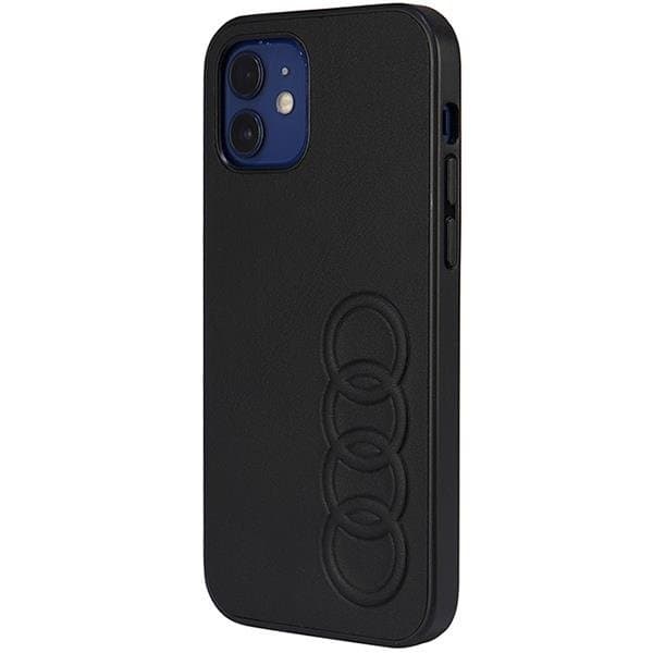 Audi iPhone 12/12 Pro Mobilskal Synthetic Läder - Svart