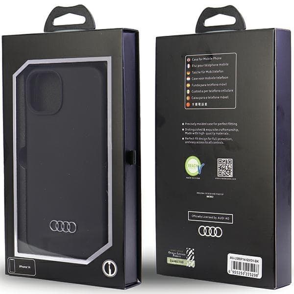 Audi iPhone 14 Mobilskal Silicone - Svart