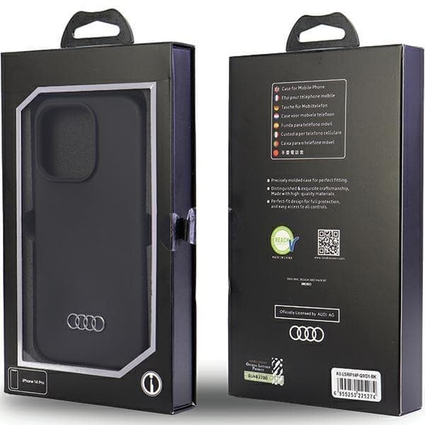 Audi iPhone 14 Pro Max Mobilskal Silicone - Svart